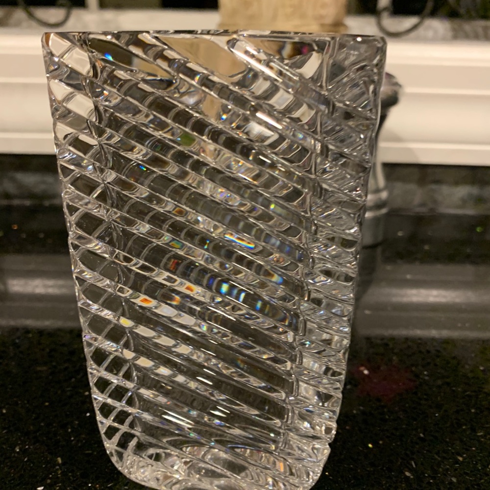 Miller Rogaska Triangular Crystal Vase